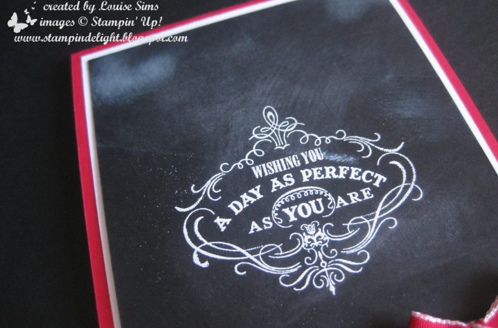 Faux Chalkboard Card