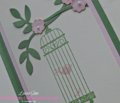 Stampin' Up! Apothecary Art Framelits Aviary Wedding Card