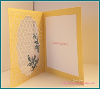 Stampin Up Window Card Modern Mosaic Quatrefancy