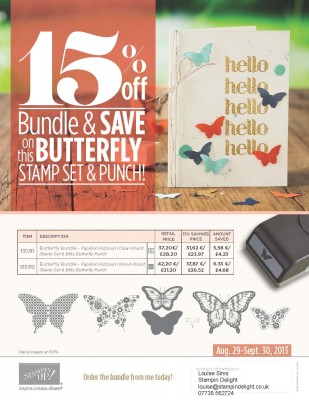 Stampin' Up offer Butterfly Bundle