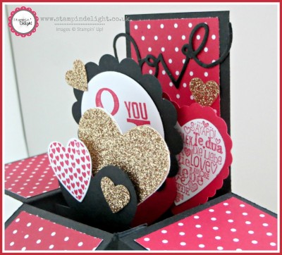 Stampin' Up Valentines Card in a Box