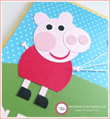 Stampin' Up! Peppa Pig Punch Art Child Birthday