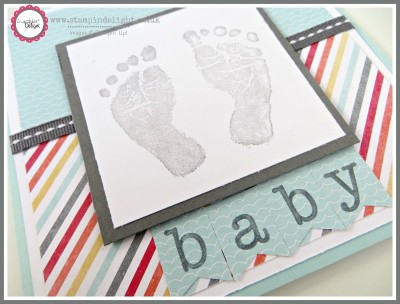 Stampin' Up! Baby Prints Baby Shower