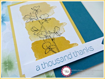 Stampin' Up! Happy Watercolour ombre effect