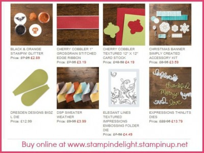 Craft Bargain Stampin' Up Clearance rack UK