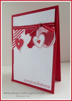 Hearts a Flutter Banner Card