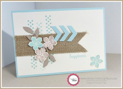 Stampin Up! Petite Petals Burlap Banner 