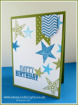 Stampin' Up Simply Stars Graffiti Wall Card Simply Scored