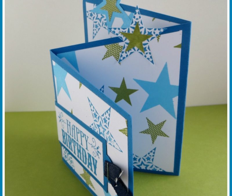 Simply Stars Tri Fold Card