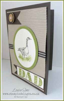 Wetlands Fathers Day Woodgrain Embossing