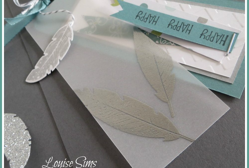 Stampin Up Four Feathers Bookmarks