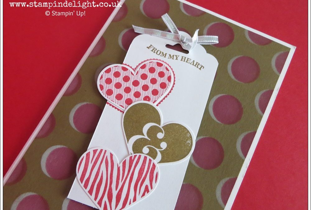 Stampin’ Up! Decorative Mask Shadow Technique for Valentines