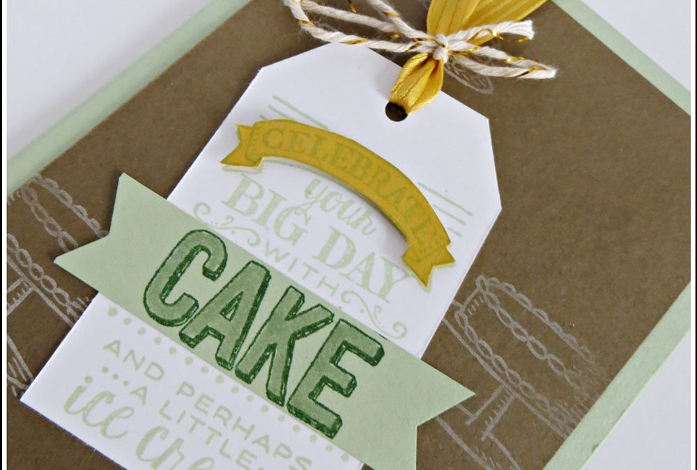 Stampin’ Up! Big Day Birthday Tag Card