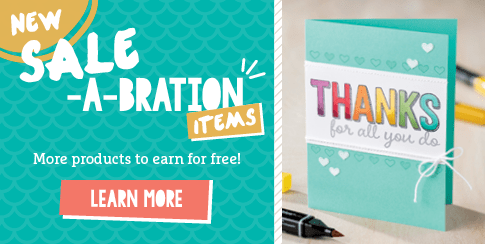 4 New Sale-a-bration products and New Monthly Online Shopper Club