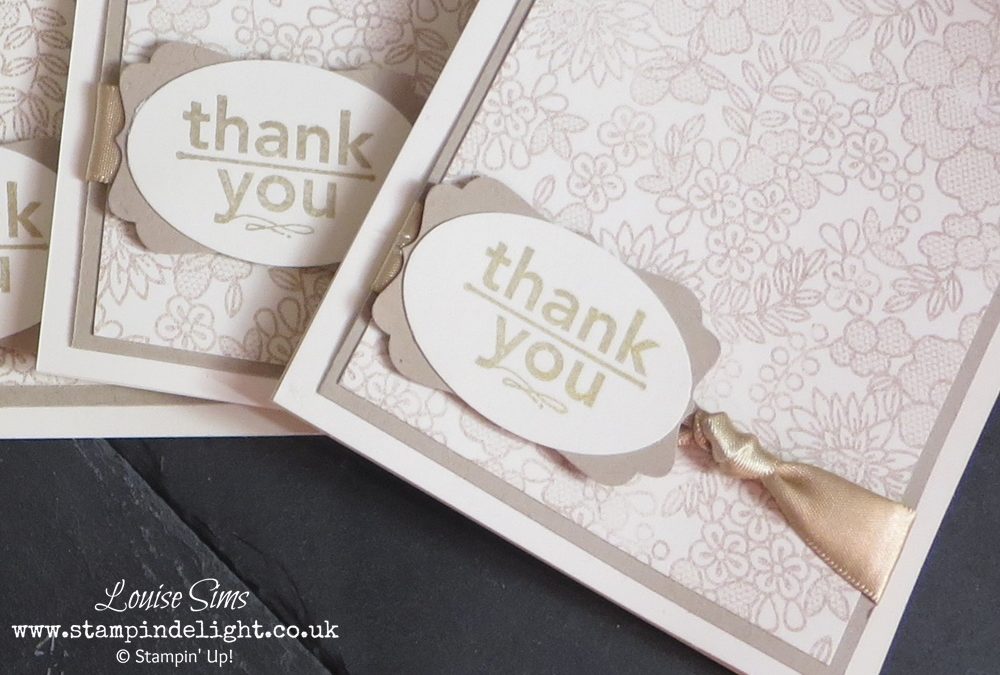 Stampin’ Up! Something Lacy Thank You