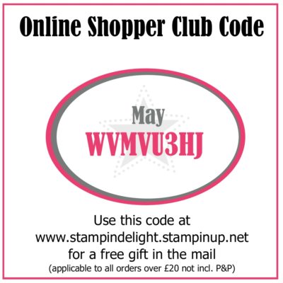 Stampin Up Online Shopper Club May