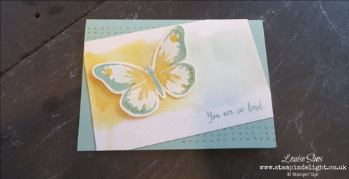 Watercolor Wings Watercolor Wash Card