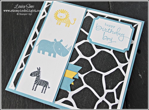 Stampin’ Up! Zoo Babies 1st Birthday