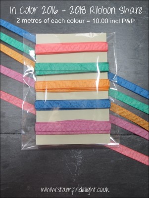 Stampin' Up! Ribbon Share 2016-2018 In Colours