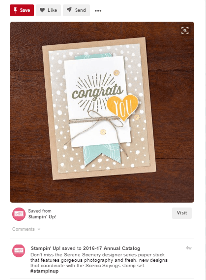 Creative Inspiration from Pinterest Stampin Up