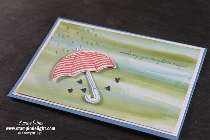 Stampin' Up! Weather Together with Baby Wipe Technique