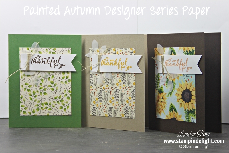 Painted Autumn Designer Papers - perfect for fall cards. 