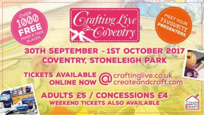 Crafting Live Show Stoneleigh Park - come and visit the Stampin' Up! stand with Louise Sims. 