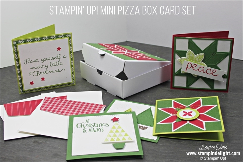Mini Pizza Box of Cards Gift Set