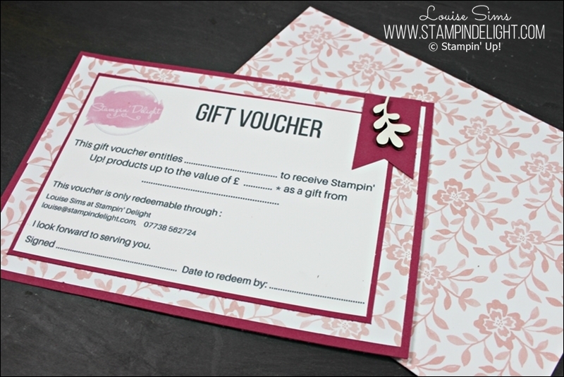 Stampin' Up! Gift Voucher