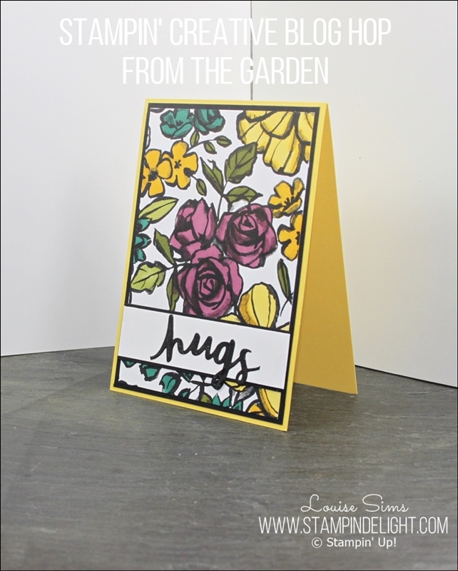 Stampin' Creative Blog Hop sharing papercraft projects from the garden. 