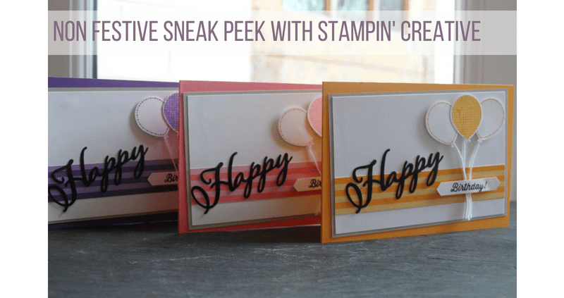 Non festive sneak peek with Stampin’ Creative