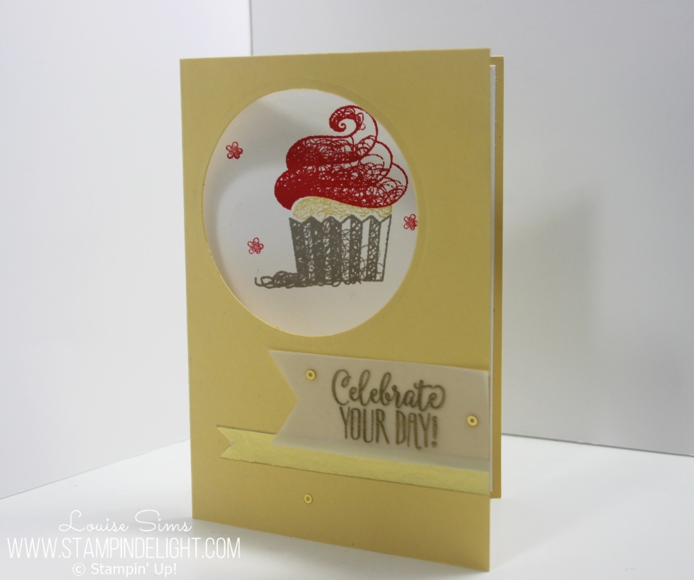 Hello Cupcake Stamp Set is free with a £45 order during Sale-a-bration 2019