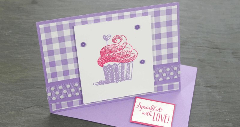 Twisted Easel Cupcake Card