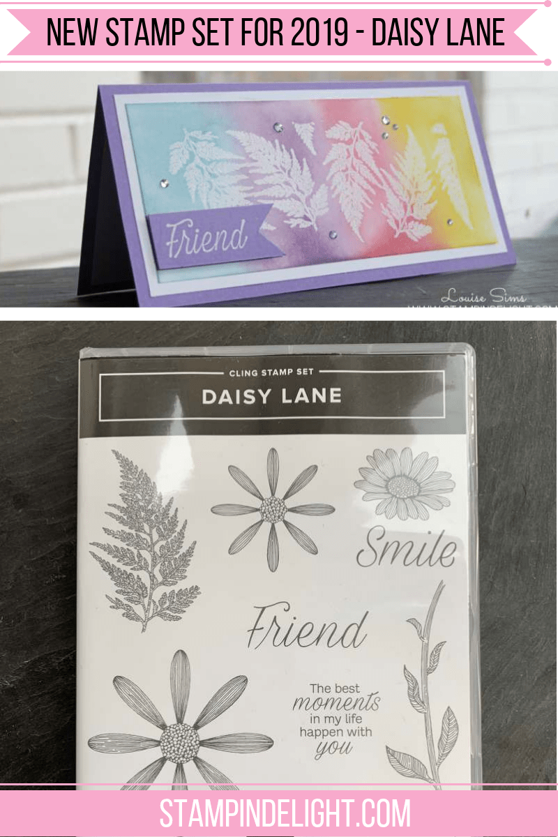 New Stampin' Up! Stamp set from 2019-2020 Annual Catalogue - Daisy Lane. Louise Sims, Papercraft Tutor & Stampin' Up! Demonstrator in the UK www.stampindelight.com #stampindelight #stampinup #papercraft