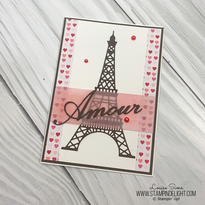 Parisian Dies by Stampin' Up! Valentines Card