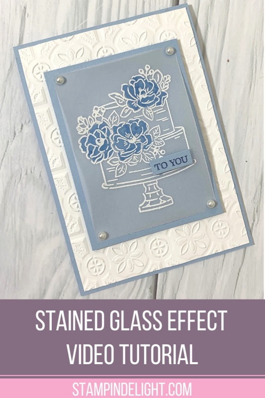 Stained Glass effect using Vellum cardstock. Find the details on the blog, including Video tutorial by Louise Sims.