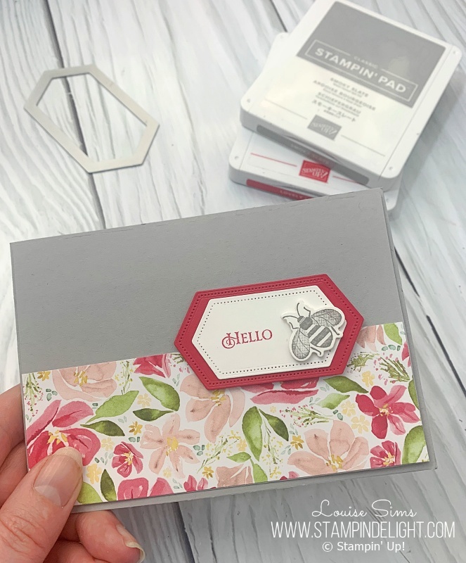 3 cards with 1 sheet of pretty floral Designer Series paper 