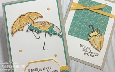 Under My Umbrella duo of cards with Stampin’ Creative Blog Hop