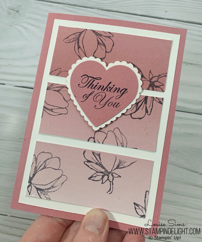 Sending a hug with a handmade card