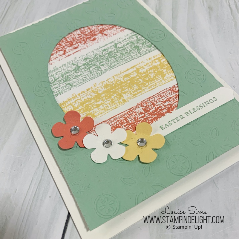 Easter egg card using Oval dies and some simple stamping. 