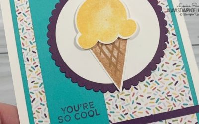 Cool and Funky card for the Stampin’ Creative Sketch