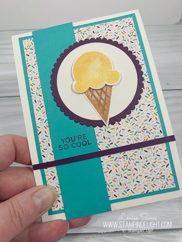 Funky cool Ice Cream Card for teenagers