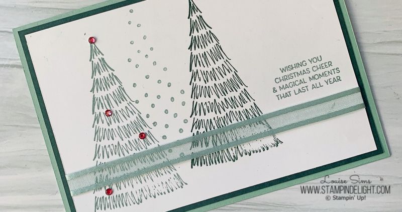 Simple Stamped Christmas Trees