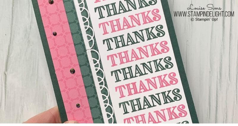 Stamparatus Hinge Technique Thank You Card