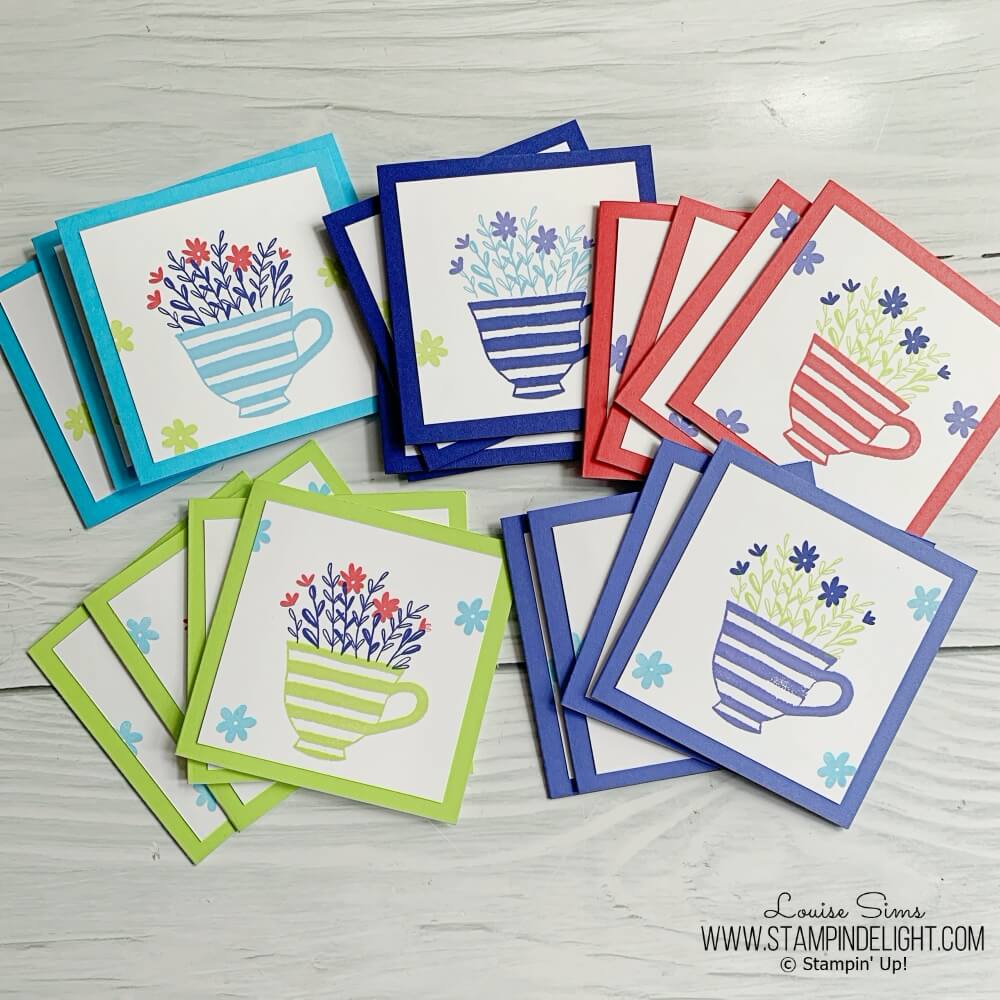 Simple Stamped Colour Cards