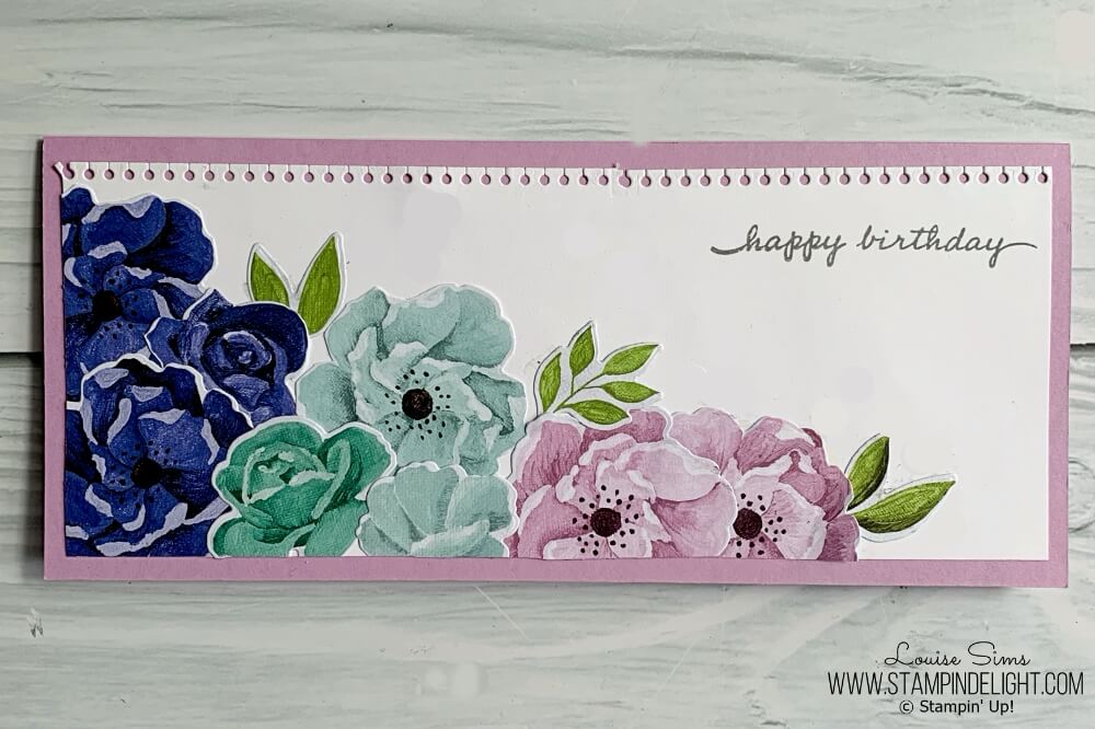 Floral Birthday Card with Hues of Happiness