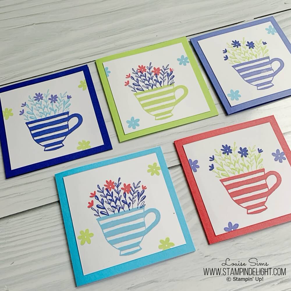 Simple stamped In Colour cards