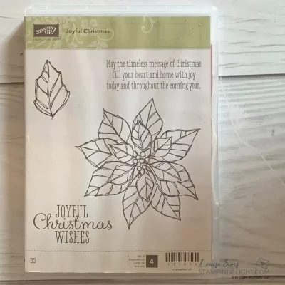 Joyful Christmas Stamp Set - Poinsettia